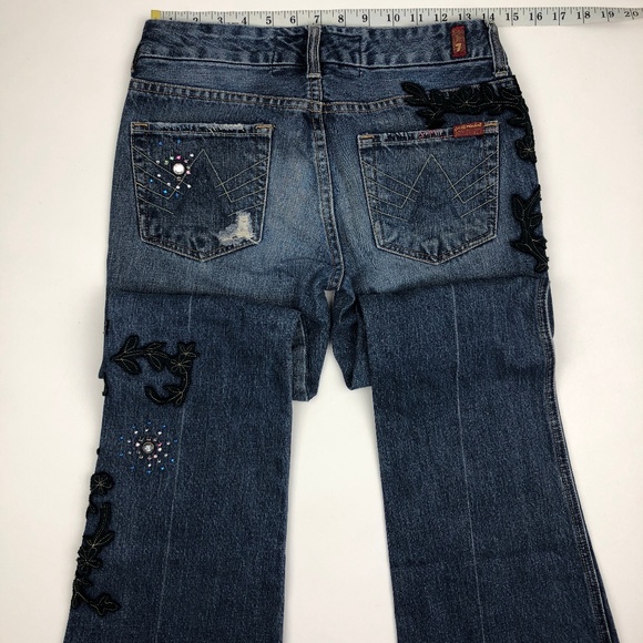 7 for all mankind A Pocket Flare Jeans - Picture 2 of 7